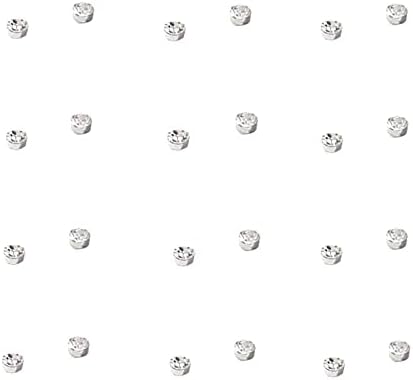 24 парчиња Кристално Магнетни Обетки Од Нерѓосувачки Челик Кубни Циркониски Не Прободувачки Трагус Магнетна Обетка За Нос Лажно