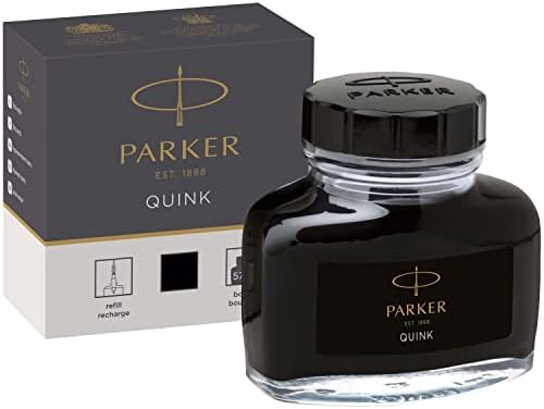 Паркер 1950375 шише со мастило со мастило, црно, 57 мл