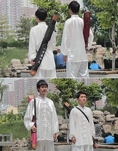 Водоотпорен водоотпорен Jiaoguo траен кинески Таи Чи Кунг Фу воен Паулин меч рамената торба црвена