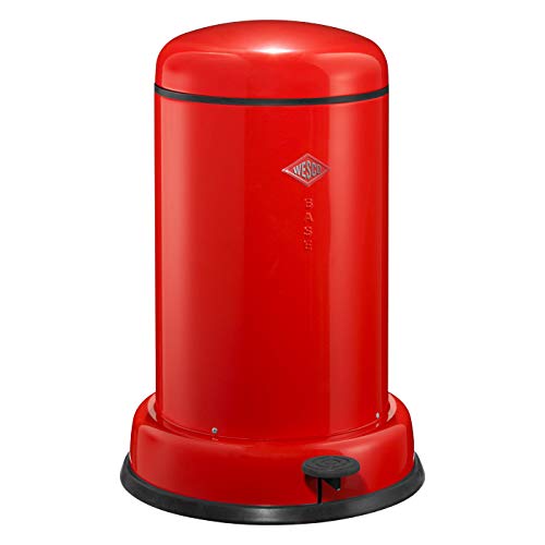 ウェスコ Bin 15L Базбој педал за отпадоци, サイズ: ∅36,2 × H53,5cm, црвено