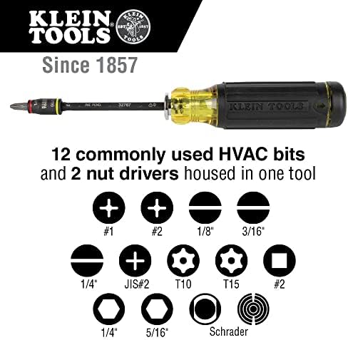 Klein Tools NCVT-4IR не-контактниот волт тестер, 12-1000V AC пенкало со IR термометар -22 до 482 deg F, LED и звучни аларми, џебниот клип и прилагодлив шрафцигер за прилагодување 14-во-1