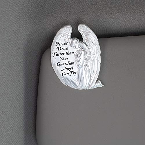 Dicksons Femaleенски чувар ангел сребрен тон 2,5 инчи цинк легура метал автоматски визир клип