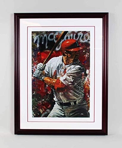 Марк Мекгвир Литограф потпишан од Стивен Холанд АП 19/50 - COA - Автограмирана MLB Art