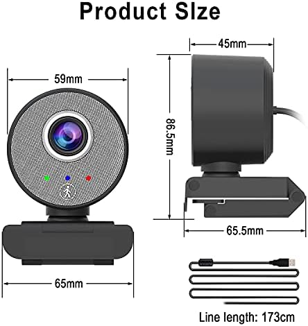 HD Веб Камера USB 1080p Камера - AI ЧОВЕЧКА Форма СЛЕДЕЊЕ HD Компјутерска Камера, Прилагодлив Преглед На Лаптоп Десктоп Целосна HD Камера