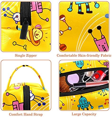 Козметички Кеси Патуваат Козметички Кеси, Мултифункционални Холографски Преносни Торби За Шминка Поставени Жолти