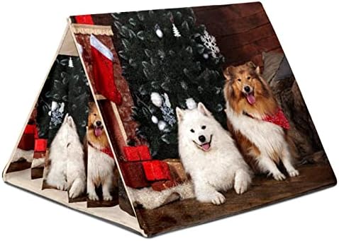 Божиќно животинско куче, заморчиња за заморчиња што се перат мали животински скривања, додатоци за кафез со хрчак за гербили чипови