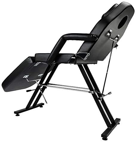 Стол за тетоважа со кревети за кревет со столче ПВЦ салони за градење на телото на телото масажа