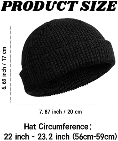 Милијарди Xin Beanie Men Women - Unisex манжетен обичен череп плетен капа капа