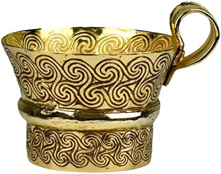 Антички Грчки Микенски Куп Позлатен Музеј На Бакар Копија Реплика 1600 П. н. е.