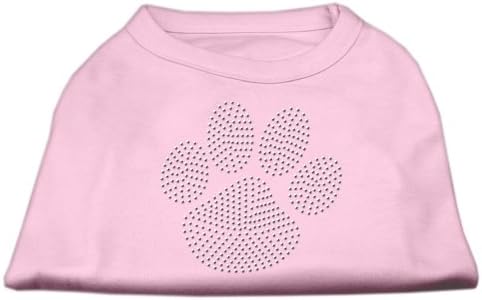Производи за миленичиња од миленичиња чиста кошула со шепа од ринстон, мала, светло розова