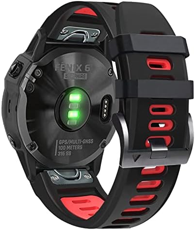 Czke Sport Silicone Smart Watchband за Garmin Fenix 7 7X 6X 6 Pro 5X 5 PLUS 3HR Лесно Вклопување Брзо Ослободување 26 22mm Нараквици