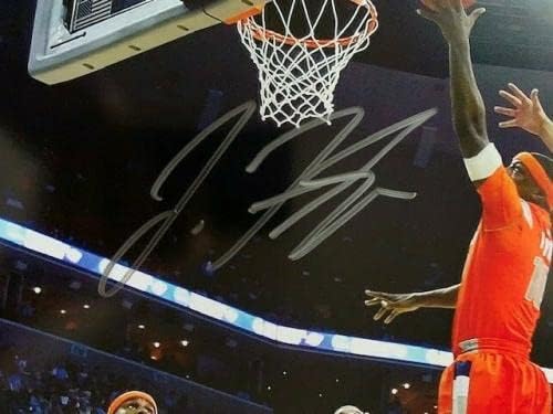 Handони Флин потпишана 16x20 боја на боја+COA Сиракуза против Блејк Грифин - Автограмирани НБА фотографии