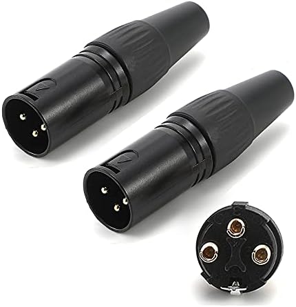 WJSTN-024 XLR до 1/4 TRS стерео адаптер, 6,35мм двоен канал до 3-пин XLR машки, XLR до 1/4 стерео балансиран микрофон стерео кабел