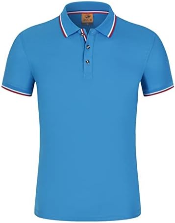2023 Нови машки кошули со памучни маички летни обични пулвер кратки ракави голф кошула тенок вклопуваат маици со краток ракав