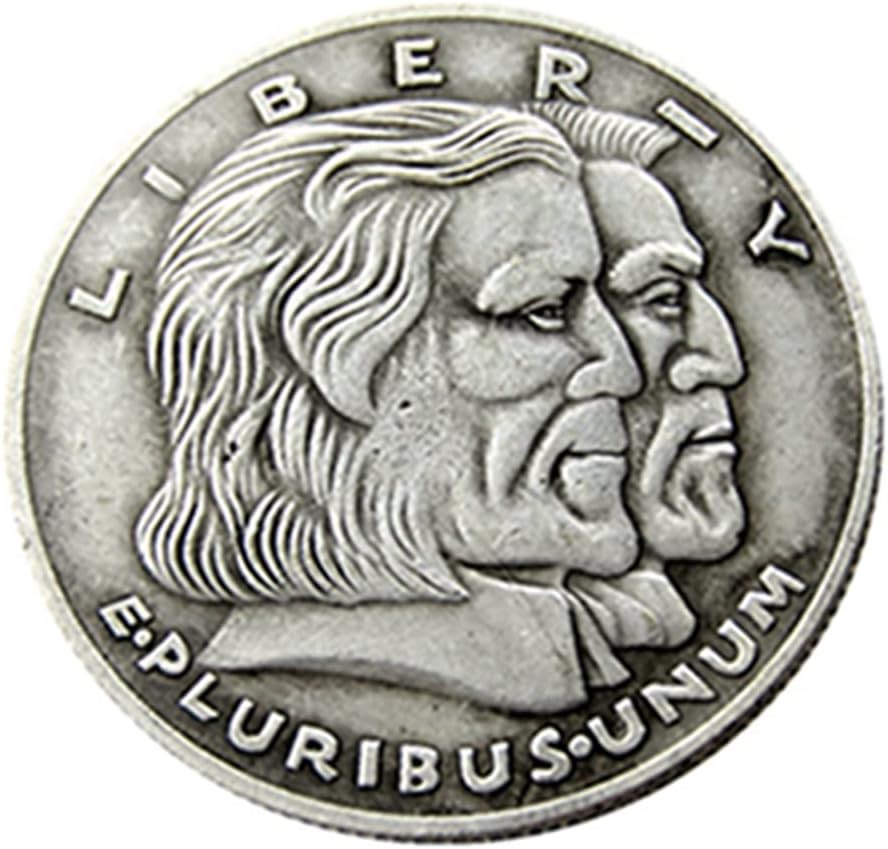 Сад Половина Долар Комеморативна Монета 1936 Долга Странска Репродукција Сребрена Позлатена