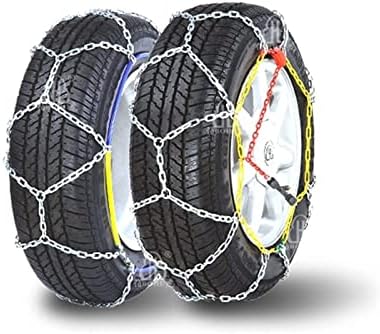 QQlong Car Snow Chains, синџири за снежни гуми против снежни гуми за повеќето автомобили/SUV/камиони, Зимски безбедносни ланци ширина 235/50-18