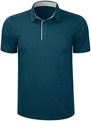 Le vonfort mens Брза сув перформанс голф поло маици кратки ракави летни обични атлетски кошули со кошула