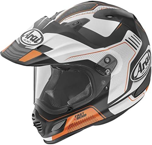 Араи XD4 Визија за возрасни со двојни спортски мотоцикли - портокалова мраз/x -large