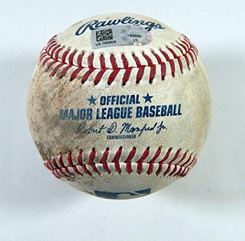 2021 Национали на Вашингтон во играта во Колорадо Роки користеше бејзбол DP30328 - Игра користена бејзбол
