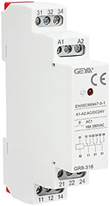 EXONGY GR8 - 316 Прекинувач Реле Средно Реле Помошни Реле 16A 3SPDT РЕЛЕИ 12VDC 24VDC 230VAC