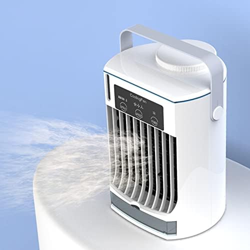 4 во 1 преносен вентилатор за климатизација USB наполнет мини климатик 500 мл резервоар за вода мобилен за собни автомобили дома fk1