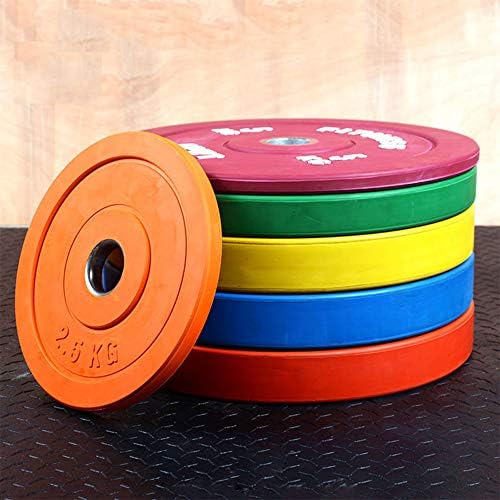 Олимпик чиста гумен диск професионална конкурентна плоча за тежина на мрена, дијаметар од 50мм дупки, боја Барбел диск