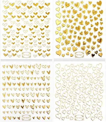 Налепници за нокти на в Valentубените, срцеви декорации на Денот на вineубените, Артс за нокти на Денот на вineубените