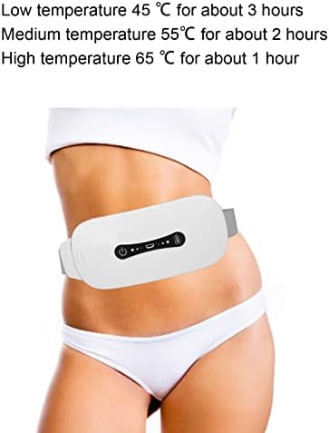 Менструална подлога за греење, прилагодливи влошки за греење за грчеви, Електрична подлога за греење од 1800mAh Брзо греење на стомакот со 3 нивоа на топлина и 3 режими ?