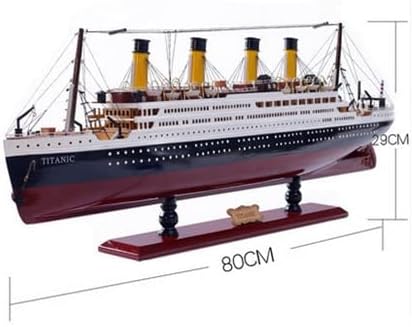 50-100 см дрвен модел на крстарење со титаник со предводени светла декорација дрво едрење брод занаетчиски креативен дом дневна