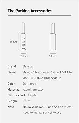 SJYDQ USB 3.0 HUB USB a ДО RJ45 LAN Адаптер Мулти USB 3 USB 3.0 Центар КОНВЕРТОР DOCK USB Сплитер