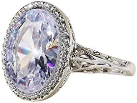 2023 Нов подарок камен жени ringвонат накит за накит бели свадбени прстени средно прсти ѓердан за жени