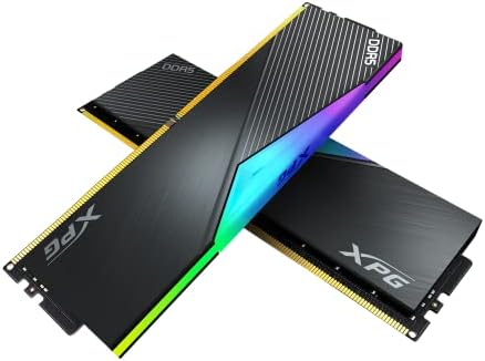 XPG Lancer DDR5 rgb 6000MHz 32GB CL40-40-40 UDIMM 288-Pins Десктоп SDRAM Меморија RAM Комплет Со Црна Ладилник