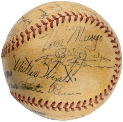 Тимот на Бруклин Доџерс во 1940 година потпиша Бејзбол на Националната лига JSA COA - Автограмирани бејзбол