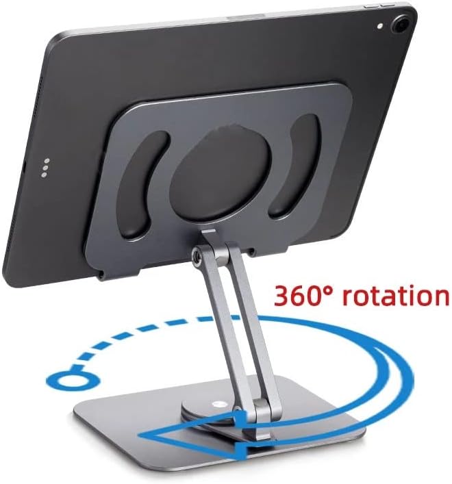 Jkuywx метал 360 ° ротација Флексибилен таблет штанд за поддршка на лаптоп лаптоп држач за поддршка на лаптопи додатоци за поддршка