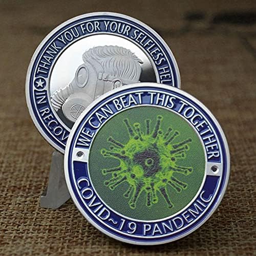 Омилена Монета Комеморативна Монета Анти-Епидемија Сребрена Позлатена Медал Бран Монета Среќа Монета Предизвик Монета Биткоин Колекционерска