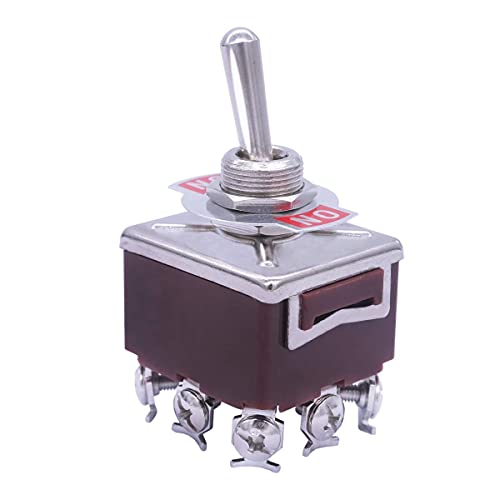 Mopz Toggle Rocker Switch Tehein Duty со Boot 15A 250V 2 Позиција 9 Терминал на прекинувачи за вклучување на вклучување