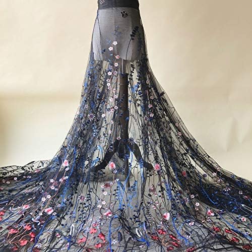 Исклучителна цветна Алис везена фустан за шиење чипка ткаенина Стилска костумска топка за матурска здолниште 58 инчи ширина продадена од 1 двор