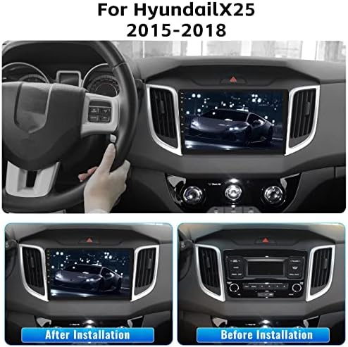 2+32G Android 11 Автомобил Стерео За Hyundai Creta IX25 2015-2019 Со Безжичен Apple Carplay Auto Adroid, 10.1 Екран На Допир Во Dash