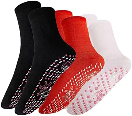 Исценети 3 пара чорапи за греење на мажи, додатоци за мажи, се одликуваат чорапи за жени топли зимски чорапи ладно временски чорапи термопеутски
