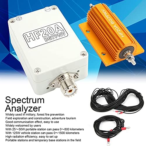 HF20A Analyzer Spectrum Analyzer рачен анализитор на мала фреквенција Краток бран 1.5-30MHz со целосен опсег на антена на отворено радио