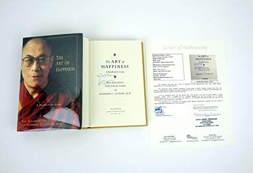 Неговата Светост Далај Лама Потпиша Автограм Уметноста На Среќата Книга ЈСА КОА