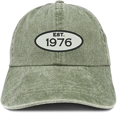 Трендовски продавница за облека основана 1976 година извезена 47 -та роденденски подарок за пигмент обоена памучна капа