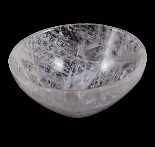 Хармонизирајте го кристалниот кварц камен рака врежан сад духовна енергија реики лекување кристал