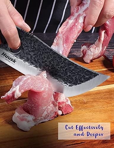 Huusk Надградени Викинг Ножеви Рака Фалсификувани Коска Нож Пакет Со Супер Остар 5.7 Deboning Нож