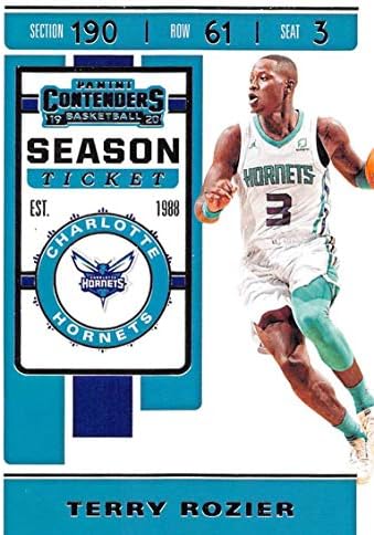 2019-20 Кандидари за кандидати за Панини Сезона 94 Тери Розиер Шарлот Хорнетс НБА кошаркарска трговска картичка