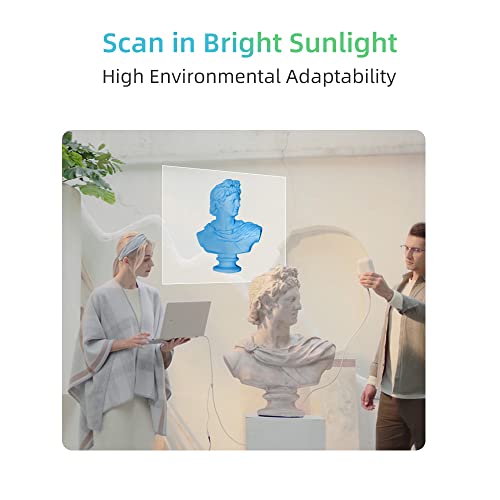 Луксузен комплет за скенирање CR Scan Scan 3D Scanner, точност од 0,05 mm и брзина на скенирање на 10 FPS 3D скенер за 3Д печатење и моделирање,