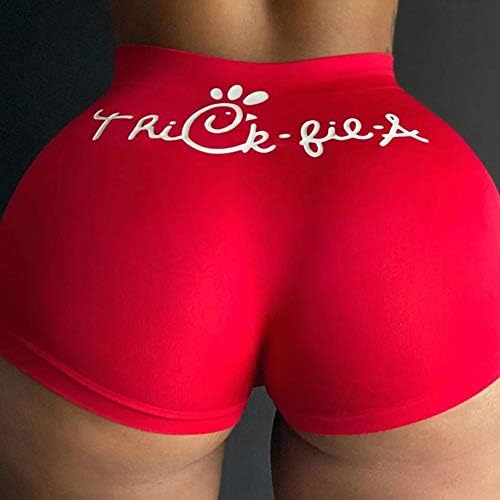 Aurlust жени секси буква печати шорцеви летни каросериски клубови за истегнување тенок фит плен дно шорцеви