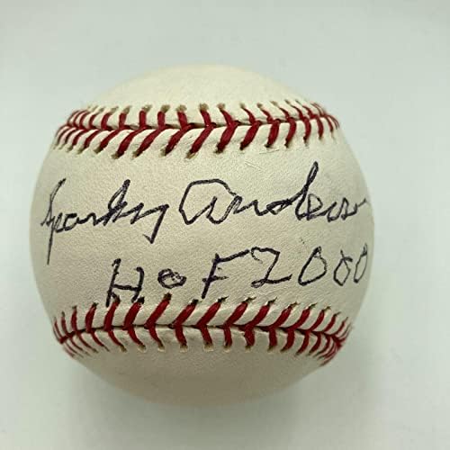Спарки Андерсон Хоф 2000 Потпиша Официјален Бејзбол НА Големата Лига ЏСА Коа-Автограм Бејзбол