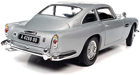 Авто Светот Џејмс Бонд 1965 Астон МАРТИН DB5 Купе 1: 18 Diecast Модел Комплет