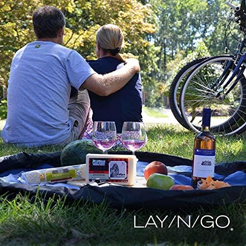 Организатор за складирање на играчки Lay-N-Go 2-In-1 во 1-во-1 и игра за игра и патувања, направени за деца и мали деца со траен патентиран дизајн
